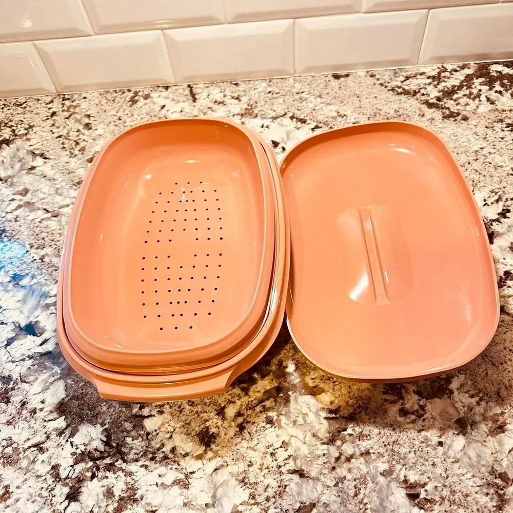 Tupperware Pink Bowl, Steamer
